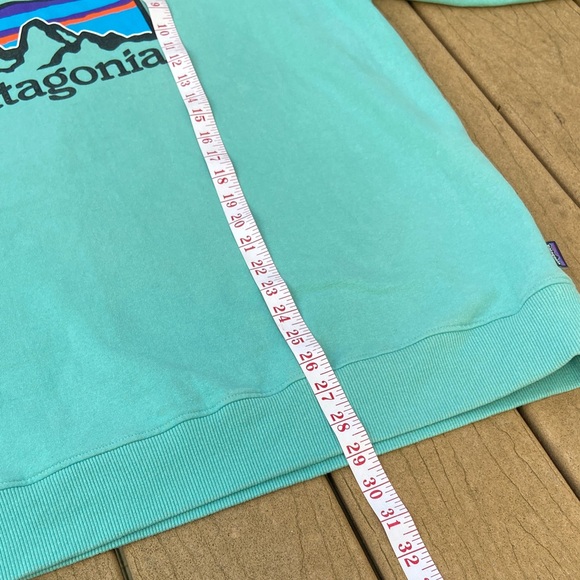 Patagonia Turquoise / Mint Green Crewneck Sweater - Picture 6 of 7